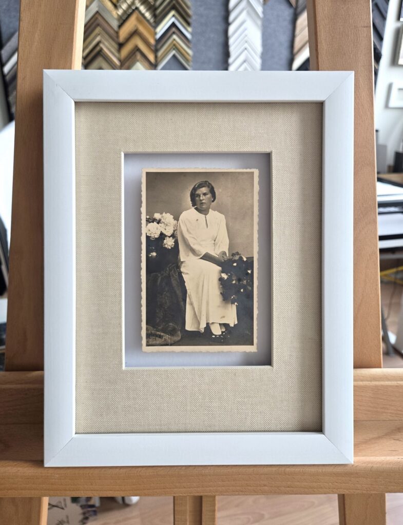 vanade fotode raamimine paspartuud hele raam