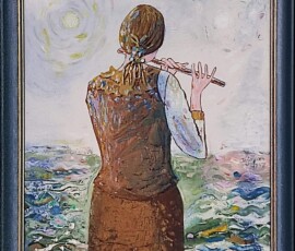 38 raamitud kunstiteos naine vilega